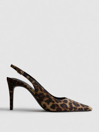 Leopard Sparkle Heels