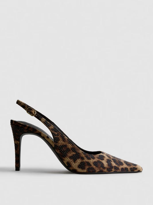Leopard Sparkle Heels