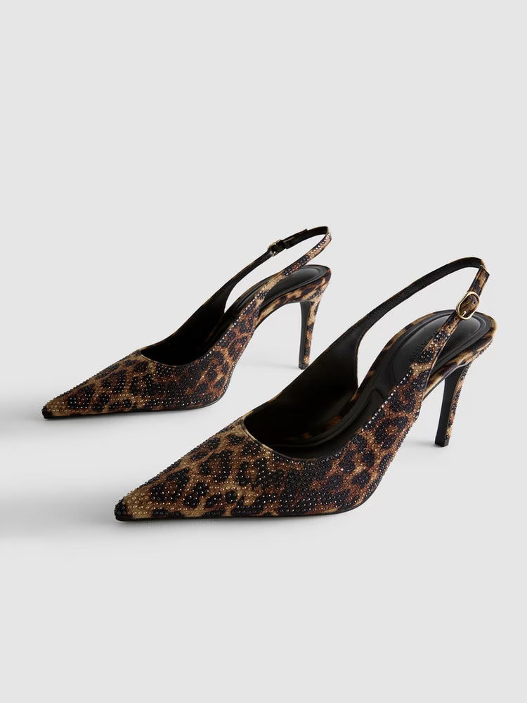 Leopard Sparkle Heels